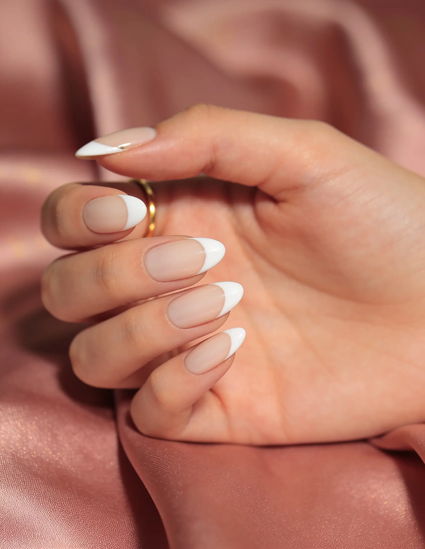 The milky French, editorial nail photography